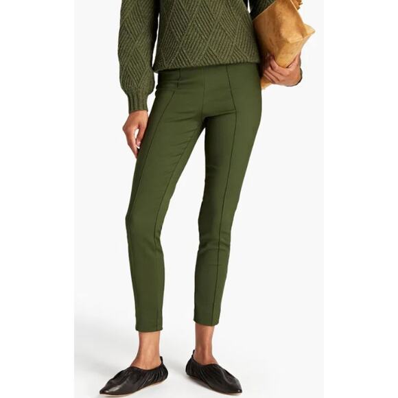 By Malene Birger Adelio Cady Slim-Leg Pants Olive Green 38 US 8 Fall Office - Picture 1 of 13